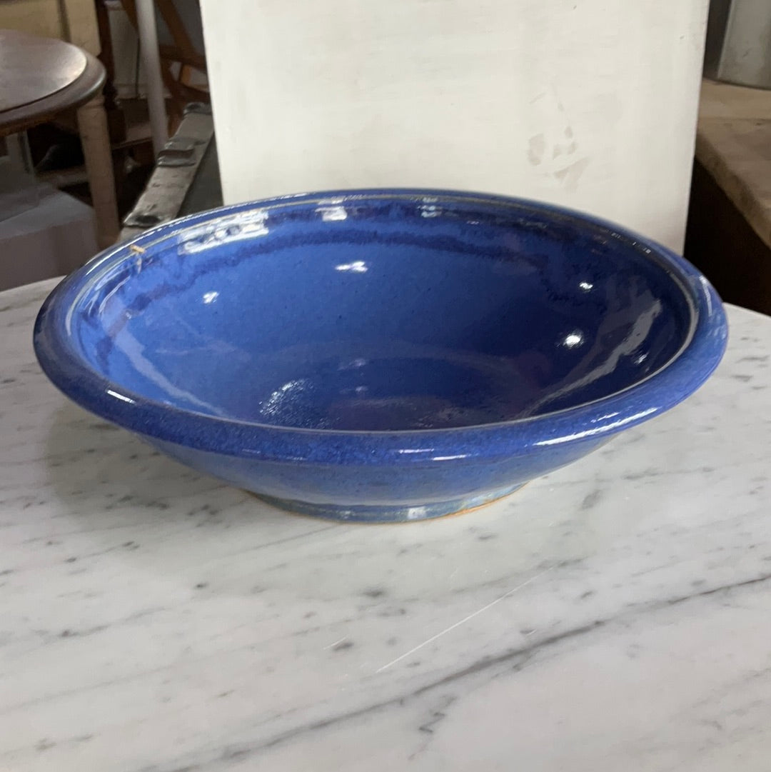 Big Ceramic Blue Bowl