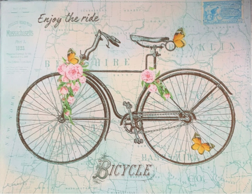 Floral Bicycle Print