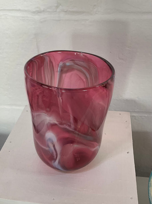 Pinkish Red Vase