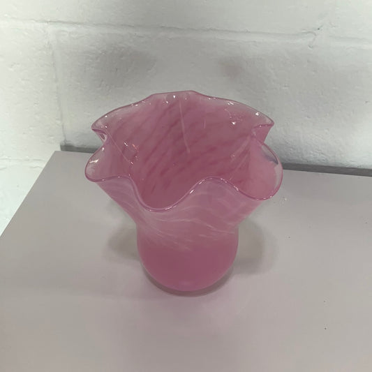Pink Wavy Vase
